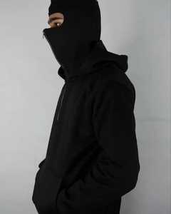Chaqueta de invierno para hombre de alta calidad, de forro polar, estilo chándal, con cremallera completa, máscara facial, ropa deportiva, ropa urbana personalizada, pasamontañas - Product Image 5