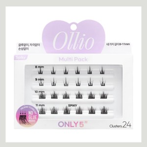 Cils sans colle Ollio, multipack de cils sans colle, cils en bande complète, effet spiky, faux cils auto-adhésifs - Product Image 5