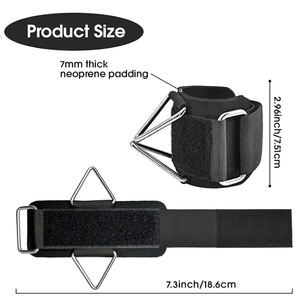 Sangles de poignet réglables en néoprène souple – Protection professionnelle pour machines à câbles – Ajustement universel – Sangles de fitness résistantes à l'usure - Product Image 4