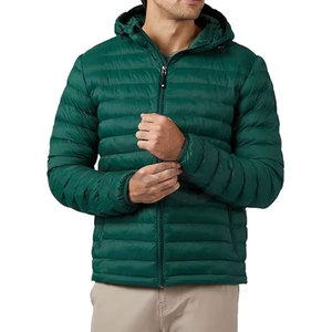 Men's Lightweight Recycled Poly <b>Packable</b> <b>Jacket</b> Water Repellent Design with Zippered Pockets and Stand Collar for Layering - Product Image 1