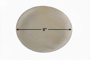 Assiettes jetables en bois écologiques durables avec gravure et support pour fêtes et utilisation en extérieur, 9 pouces, sans BPA, biodégradables - Product Image 2