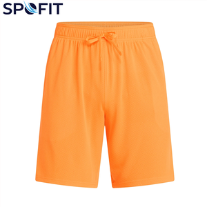 กางเกงขาสั้นลำลองแห้งเร็วสำหรับผู้ชายและเด็กชาย ไซส์พลัส สำหรับออกกำลังกาย วิ่งจ๊อกกิ้ง พร้อมปรับแต่งได้ ลายเรียบ - Product Image 5