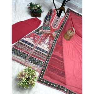 Conjunto de Top, Pantalón y Dupatta para Mujer, Ideal para Fiestas - Product Image 6