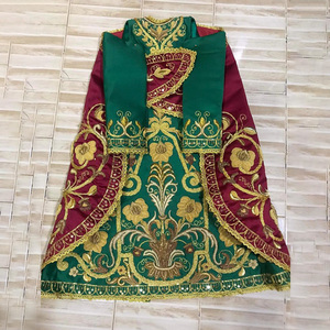 กระโปรงกำมะหยี่ปักลายพิเศษ Trousseau Mary Most Holy Queen สีทองอร่าม สำหรับงานเลี้ยง ซึมซับเหงื่อ แห้งเร็ว ฉลองครบรอบ 25 ปี - Product Image 5