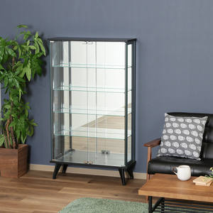 Vitrina Moderna de Vidrio Templado TMG-G109, Mueble de Salón, Almacenamiento Alto, Luz LED, Bar en Casa, Entrada, Hoteles, Apartamentos - Product Image 1