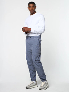 Men Nylon Cargo Pants Structured Fit Multi Pocket Utility <b>Trousers</b> Lightweight Casual Wear Custom Factory Supply - Product Image 5
