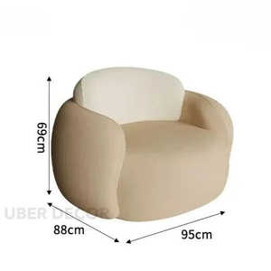 Tarrasa Nordic Designer Minimalist Floor Sofa Set Modern Lazy Lounge for Living Room Garden & Patio Spaces - Product Image 5