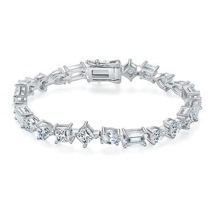 Classic Moissanite Tennis <b>Bracelet</b> with 925 Sterling <b>Silver</b> Tarnish Resistant Finish for Luxury Fashion and Everyday Wear Use - Product Image 5