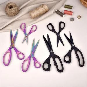 Ciseaux professionnels pour artisanat, ciseaux de bureau, ciseaux de tailleur, ciseaux faits à la main plaqués titane coloré, ciseaux de couture domestiques - Product Image 3