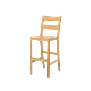 Ensemble de salle à manger moderne en bois massif, table et chaises en teck, ensemble écologique pour restaurant, café, maison, cuisine - Product Image 2