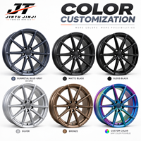 Jante forgée 10 rayons à canaux rainurés, finition gris anthracite mat, 18-22 pouces, 5x112 5x114.3 5x120 pour BMW Audi Mercedes-Benz, légère
