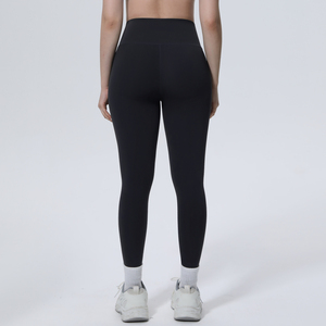 Women's Solid <b>Yoga</b> Leggings High Waist <b>Plus</b> <b>Size</b> <b>Yoga</b> <b>Pants</b> Tummy Control Hip-Lifting Quick-Dry Breathable Fitness Sports Custom - Product Image 2