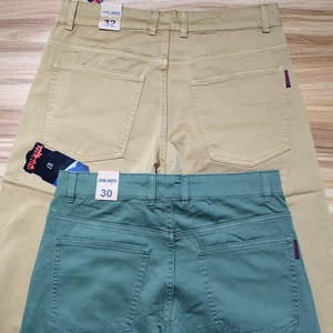 Pantalon décontracté pour homme, coupe régulière, haute élasticité, léger, 100% polyester, taille mi-haute, devant plat, écologique, respirant, service OEM, été - Product Image 3