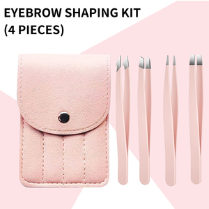 Juego de Pinzas para Cejas Profesionales de Acero Inoxidable con Puntas de Precisión y Mangos Antideslizantes para Dar Forma a las Cejas y Depilar - Product Image 5