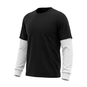 Camiseta de Manga Larga Personalizada para Hombre, 100% Algodón, Cuello Redondo, Talla Grande - Product Image 3