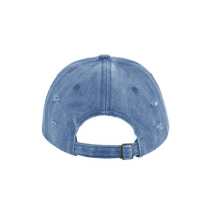 Casquette en jean délavé personnalisée pour homme, style vintage, avec boucle métallique, vente en gros OEM BD - Product Image 3
