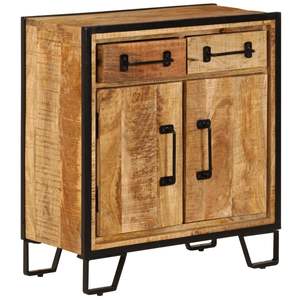 Credenza in legno massello di Mango 25.6 \ "x11.8 \" x27.6 \" - Product Image 2