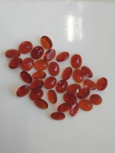 Opale de feu naturelle 9x7MM taille ovale, pierre précieuse naturelle de qualité supérieure pour la fabrication de bijoux - Product Image 4