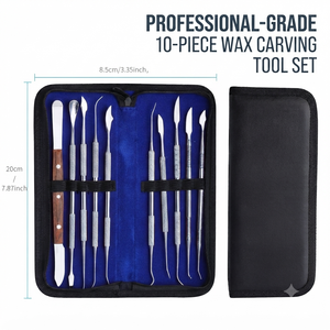 OPTITECH HEALTHCARE Kit de 10 outils de sculpture dentaire à double tête en métal, certifié CE - Product Image 6
