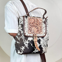 Sac à dos grande capacité pour femmes sacs à main de haute qualité en cuir de vachette usiné à la main Vintage sac à dos sacs d'école sacs à dos de voyage