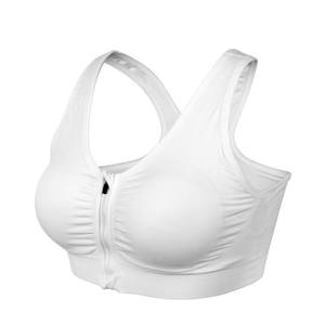 Soutiens-gorge de sport pour femmes, soutien-gorge de fitness à fermeture éclair sur le devant, soutien-gorge de sport rembourré sans couture, 6 couleurs, pour la course à pied, le yoga, la gym - Product Image 6