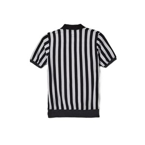 Polo en tricot à manches courtes rayé pour homme avec poche, design décontracté - Product Image 2