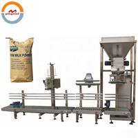 Machine de remplissage et d'emballage de sacs de poudre de lait de 25 kg et 50 kg, machine d'emballage de farine de blé, d'amidon de maïs, de gomme de guar de 25 et 50 kg à vendre