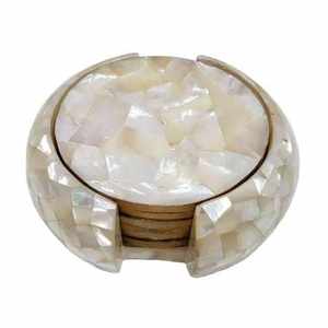 Posavasos de Madera Ecológicos Hechos a Mano de Alta Calidad con Efecto de Olas Oceánicas de 5 mm para Uso en el Hogar y la Oficina a Muy Bajo Costo - Product Image 3