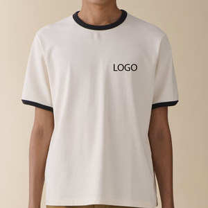 เสื้อยืดผู้ชายสไตล์ลำลอง ดีไซน์ทันสมัย ปี 2026 คอกลม / สีพื้น ดีไซน์คุณภาพสูง ทรงหลวม ใส่สบาย ทันสมัย - Product Image 1