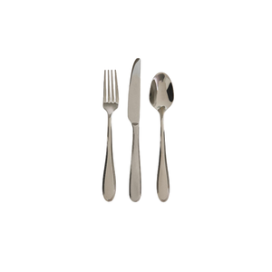 Ensemble de couverts haut de gamme en acier inoxydable 18/10, design baguette élégant, pour hôtel, restaurant et mariage. - Product Image 1