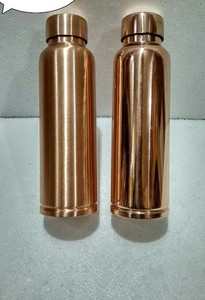 Travel Friendly <b>Copper</b> <b>Drinking</b> <b>Bottle</b> Leakproof Hydration Flask for Outdoor Yoga Office and Daily Use - Product Image 4