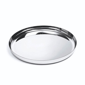 Wholesale Round Stainless Steel Metal Serving Tray Decorative <b>Silver</b> Charger Plate Hotel Restaurant Kitchen <b>Coffee</b> <b>Table</b> Trays - Product Image 5