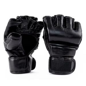 Guantes de Boxeo MMA para Grappling, Medios Dedos, AMS SPORTS INTL, Invierno, Térmicos, de Cuero, Absorben la Humedad, Diseño Ligero, Personalizables - Product Image 2