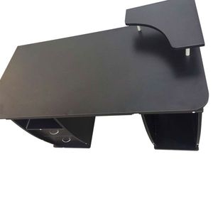 Scrivania Moderna Nera con Cassetti per Ufficio Domestico, in MDF e Metallo, per Uso Specifico - Product Image 4