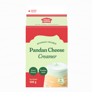 Proveedor Mayorista Global de Crema Vegetal para Bebidas, Crema de Queso Pandan, Crema para Postres 500G, Crema para Café y Té con Leche, HALAL - Product Image 1