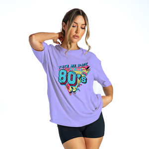 Retro Vintage 1980's Costume 80's Outfit Hombres Mujeres 80's Party Pullover Camiseta de gran tamaño - Product Image 5