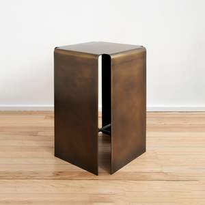 Mesa Auxiliar de Aluminio de Lujo Silenciosa de Alta Calidad, Muebles de Primera Calidad, Detalles Metálicos, Mesas Otomanas para Sala de Estar, Hogar y Hotel, Latón - Product Image 5