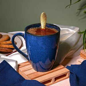 Juego de Tazas de Café de Cerámica Abhita, Modernas, de Lujo, Color Brillante, 350 ml, Ecológicas, Duraderas, Portátiles, Azules, para Oficina y Hogar, Ideales para Regalo - Product Image 1