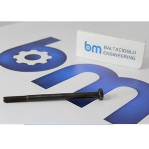 สลักเกลียวหกเหลี่ยมเหล็กกล้าคาร์บอนพรีเมียม แต่ความแข็งแรงสูง เกรด 8.8 สกรูหัวหกเหลี่ยม ทนทาน เคลือบออกไซด์สีดำ อุปกรณ์ยึดติดอุตสาหกรรม - Product Image 3