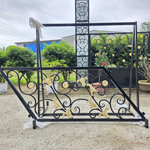 Barandillas de Hierro Decorativas Modernas para Escaleras y Balcones, Piezas Personalizadas de Hierro Forjado para Espacios Interiores y Exteriores de Villas Elegantes - Product Image 4