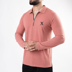 Chemise à manches longues en tricot respirant et léger, coupe décontractée, pour hommes, avec col classique, parfaite pour le streetwear - Product Image 4