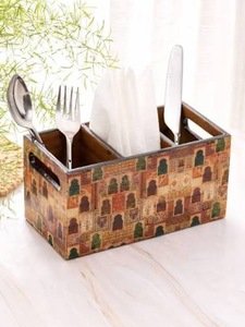 Repose-cuillère artisanal en MDF émaillé ILAHI, décor de cuisine, Uttar Pradesh, lavage à la main uniquement, ne convient pas au micro-ondes, ne convient pas au four - Product Image 5