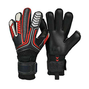 Guantes de Portero de Fútbol, de Cuero, Completos, Antideslizantes, Transpirables, con Correa de Muñeca Ajustable, Unisex, para Deportes - Product Image 3