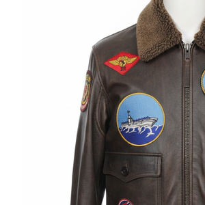 Veste en cuir pour homme sur mesure, couleur unie, style streetwear, pour la saison hivernale - Product Image 4