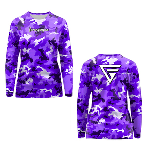 เสื้อตกปลาผู้หญิงแบบสั่งทำพิเศษ แขนยาว พิมพ์ลายเบสแบบ Heat-Transfer ป้องกันรังสียูวี 50 แห้งเร็ว ระบายอากาศได้ดี สีเขียว สำหรับกิจกรรมกลางแจ้ง - Product Image 2