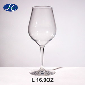 Copas de vino tinto de acrílico transparentes, nuevas, de 16.9 oz, ideales para fiestas. - Product Image 1
