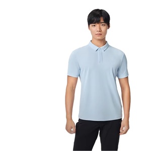 Camisa Casual de Manga Corta con Cuello Camisero, Corte Ajustado, para Hombre, de Lona Sólida, Transpirable, con Diseño de Bolsillo, Logotipo Personalizado por Sublimación, 240g - Product Image 4