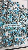 Quartz naturel bleu turquoise, taille ovale, petite taille, certifié par un tiers, pierre précieuse de haute qualité en vrac pour la fabrication de bijoux en gros