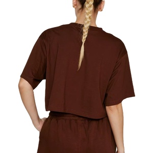 Conjunto de Dos Piezas de Top Corto Holgado de Algodón y Pantalones Cortos por Encima de la Rodilla para Mujer, Ropa a Juego. Conjunto de Pantalones Cortos y Camiseta 2026 - Product Image 5