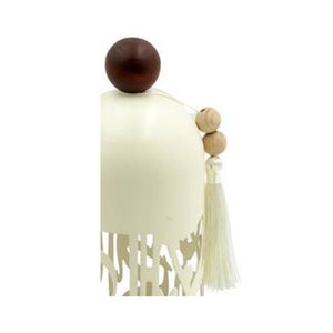 Luxury Arabic Calligraphy Metal Incense Burner With Wooden Base & Knob Hollow <b>Oud</b> <b>Bakhoor</b> Censer Tassel For Home Decoration - Product Image 6